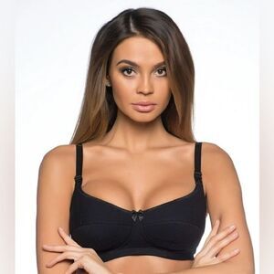 Lauma Lingerie Wireless Padded Cotton Nursing Bra 40B NWT